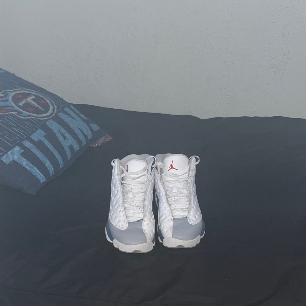 Jordan White and Gray Sneakers